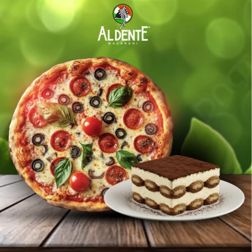 Ganza Pizza + Tiramisu