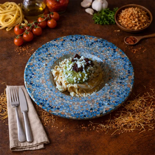 Pesto Soslu Fettucine